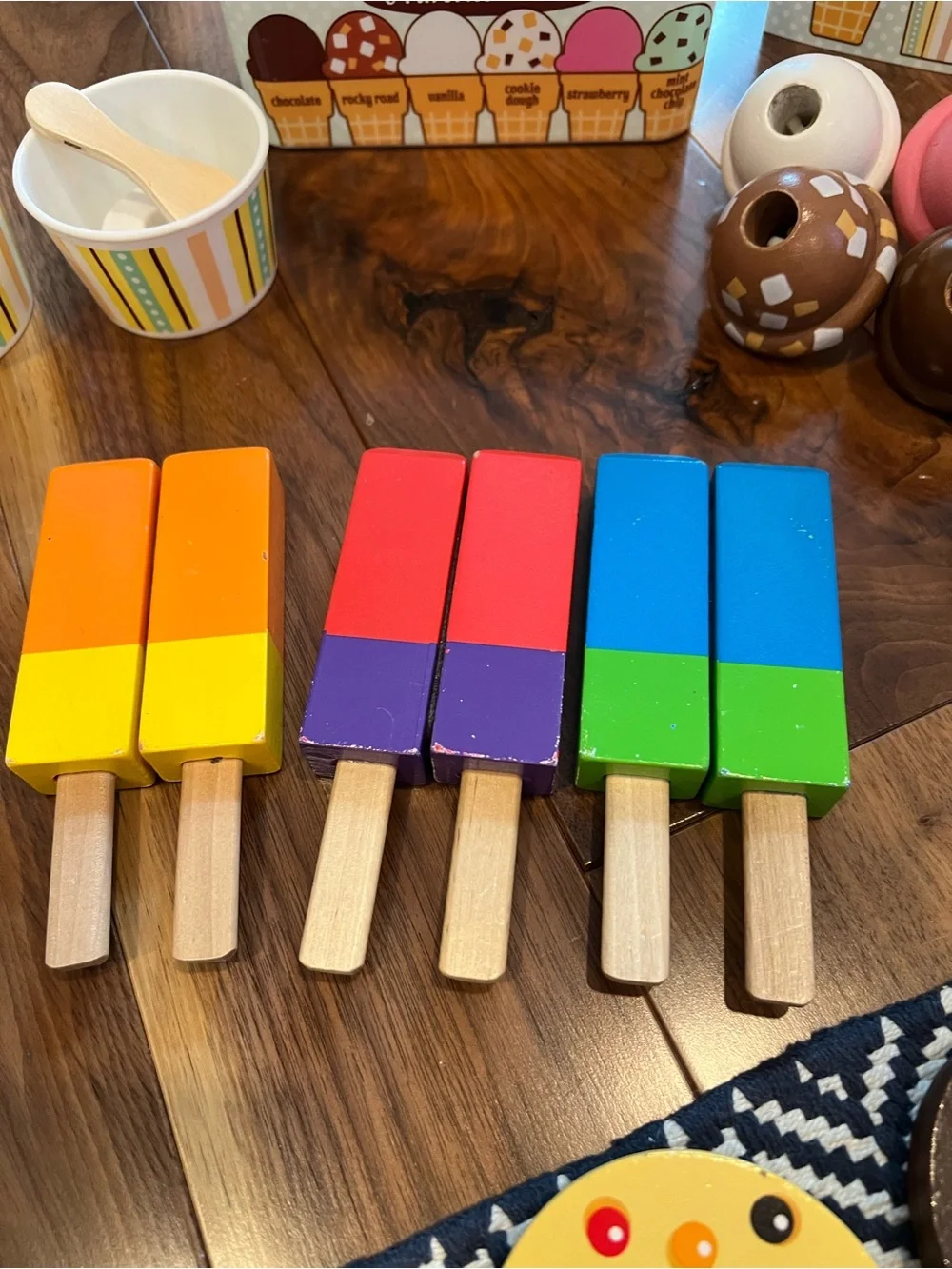 Melissa and Doug frozen treat set.